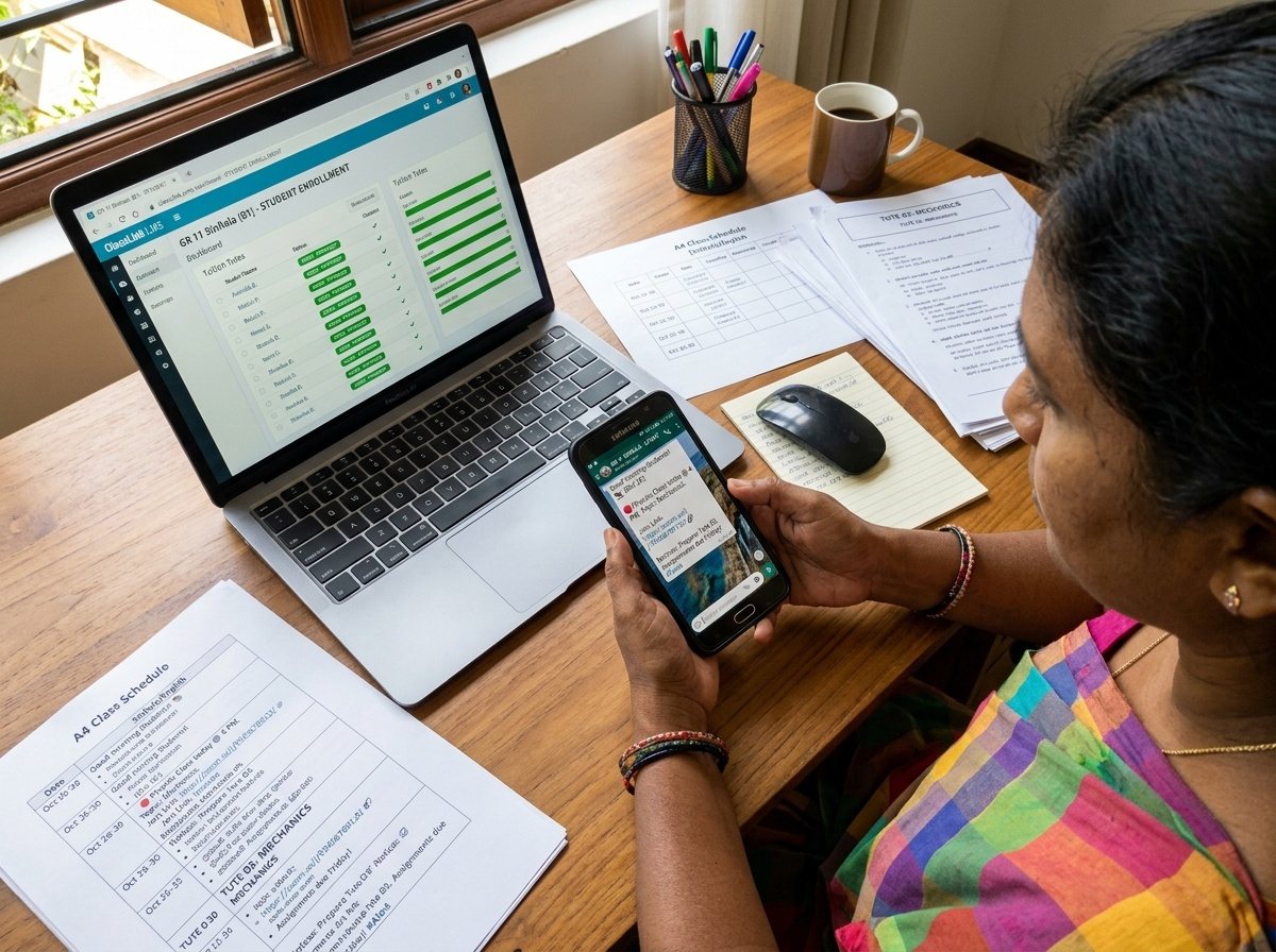පියවර 2 - WhatsApp ලින්ක් එකෙන් තත්පර 15න් ශිෂ්ය ලියාපදිංචිය